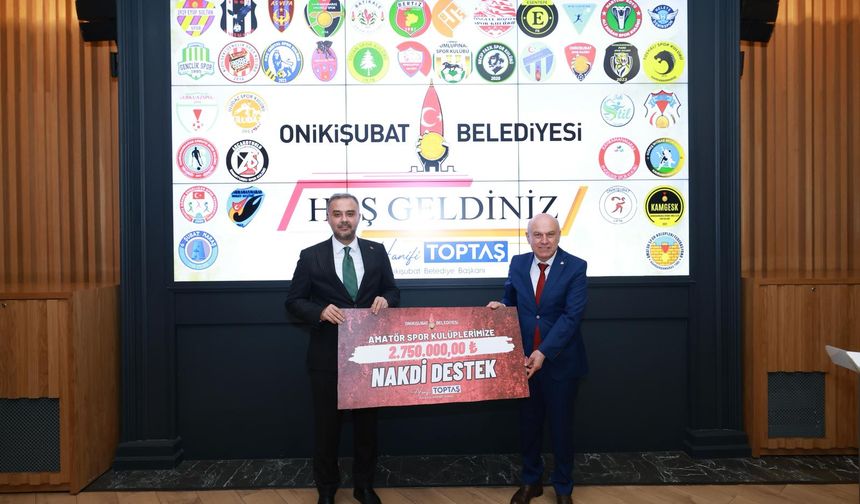 Başkan Toptaş’tan Amatör Spor Kulüplerine Dev Destek!