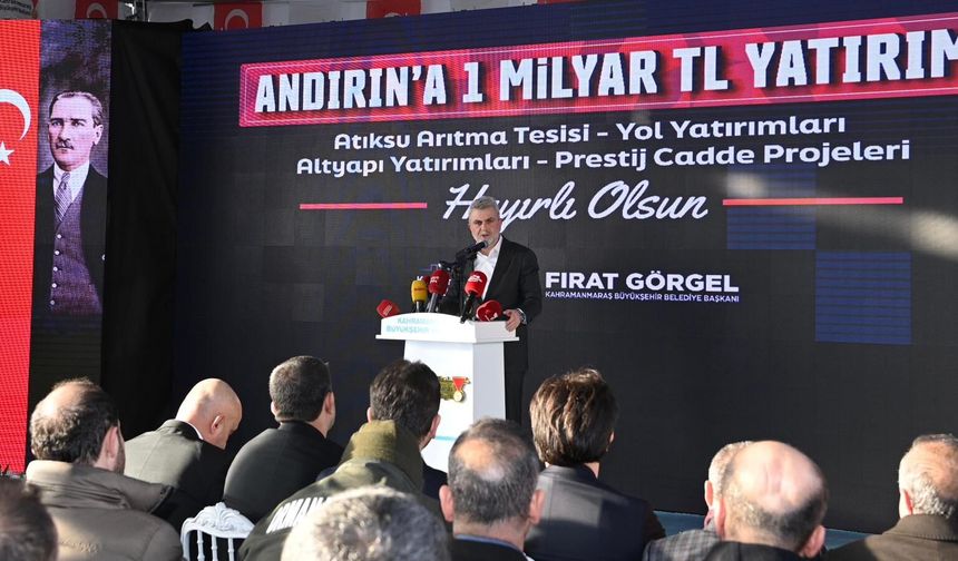 Başkan Görgel: “Andırın’ımıza 1 Milyar TL’yi Aşan Yatırım Yaptık”