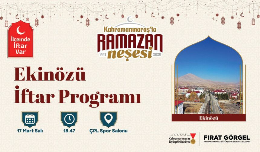 Büyükşehir, Ekinözü’nde Ramazan Sofrası Kuruyor