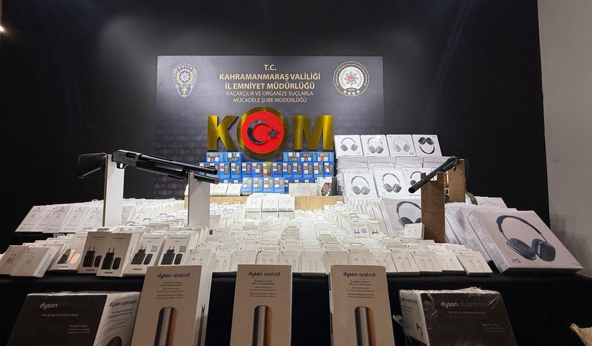 Kahramanmaraş’ta Yüzlerce Kaçak Elektronik Ürün Ele Geçirildi