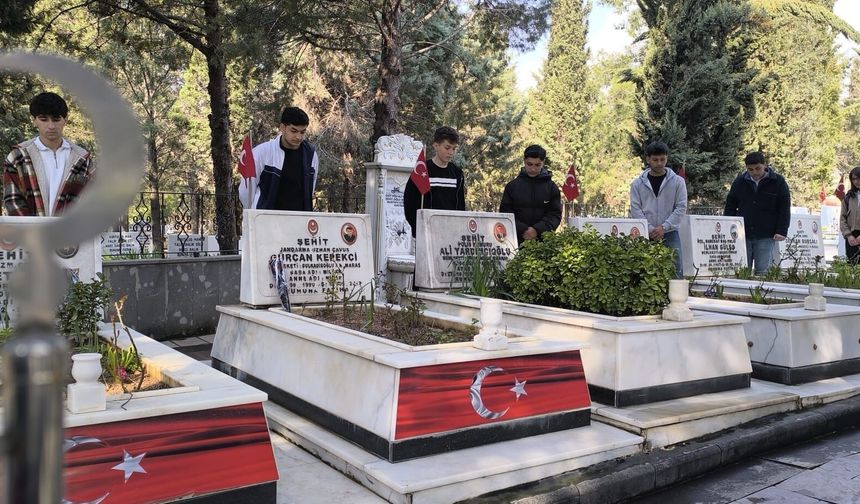 Kahramanmaraş’ta Bayram Öncesi Şehitler Dualarla Anıldı