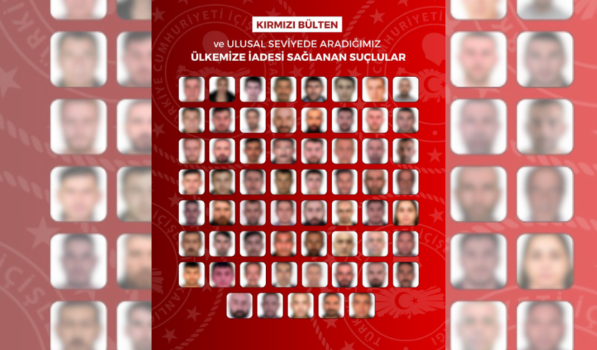 Kırmızı Bültenle Arananlar Tek Tek Yakalandı! 61 Suçlu Türkiye’ye Getirildi