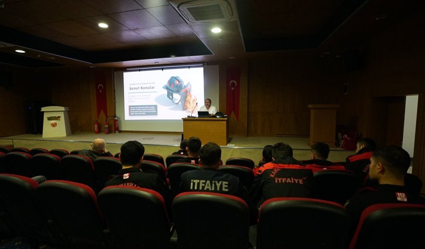 Kahramanmaraş'ta İtfaiye Personeline Kapsamlı İş Güvenliği Eğitimi