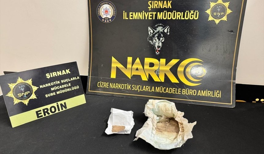 Şırnak'ta çocuk bezine gizlenmiş 42,08 gram eroin ele geçirildi