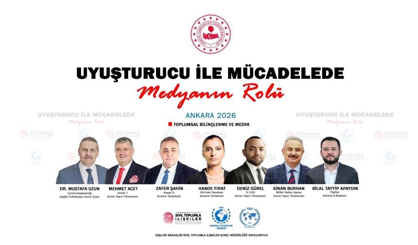7 İlde "Uyuşturucu ile Mücadelede" Dev Panel Serisi: Medyanın Rolü Masaya Yatırılıyor