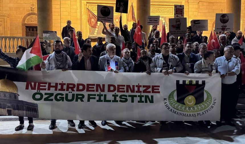 Kahramanmaraş'tan İsrail'in Küresel Sumud Filosu'na Saldırısına Tepki!
