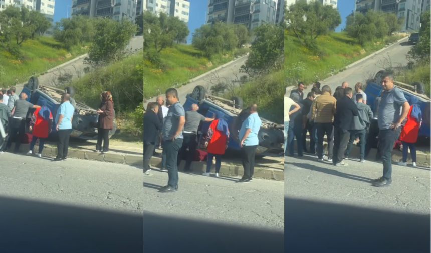 Kahramanmaraş'ta Üniversite Yolunda Feci Kaza: Araç Takla Attı!
