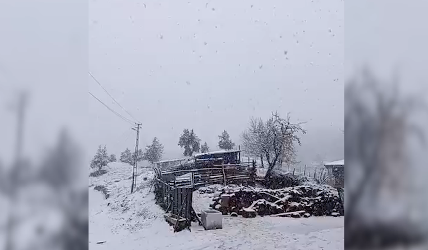 Kahramanmaraş’ta Merkezde Sağanak, Yükseklerde Kar Etkili Oldu