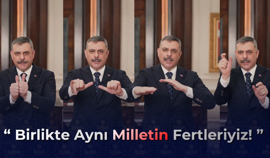 İçişleri Bakanı Çiftçi'den Engelliler Haftası’nda İşaret Diliyle Anlamlı Mesaj!