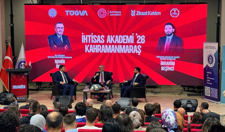 Mahir Ünal Kahramanmaraş'ta TÜGVA İhtisas Akademi 26’da Gençlerle Buluştu!