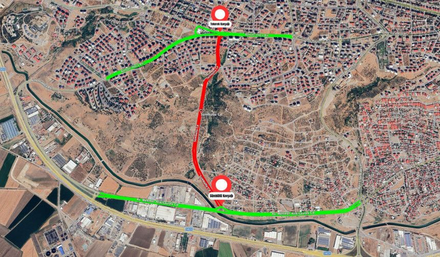 Sümbüllü Caddesi Çift Yönlü Olarak Trafiğe Kapatıldı!