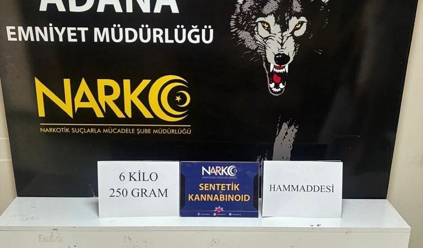 Adana'da bir otomobilde 6 kilo 250 gram sentetik uyuşturucu ele geçirildi