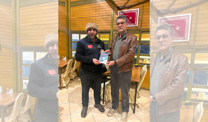 Kahramanmaraş Balıkçılar Derneği Başkanı Sarı’dan Bilgekağan’a Kitap Takdimi