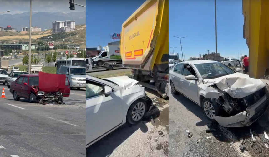 Kahramanmaraş'ta Peş Peşe Trafik Kazaları!
