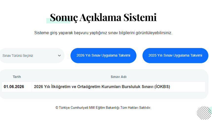 İOKBS Sonuçları Açıklandı! MEB Sonuç Sorgulama Ekranı