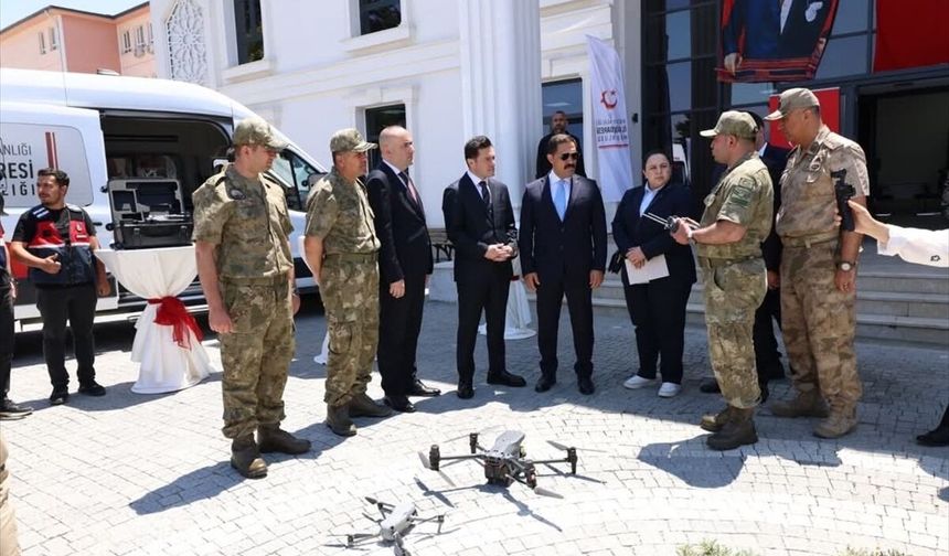 Hatay'da sınır güvenliği ve düzensiz göçle mücadele için 13 dron hizmete alındı