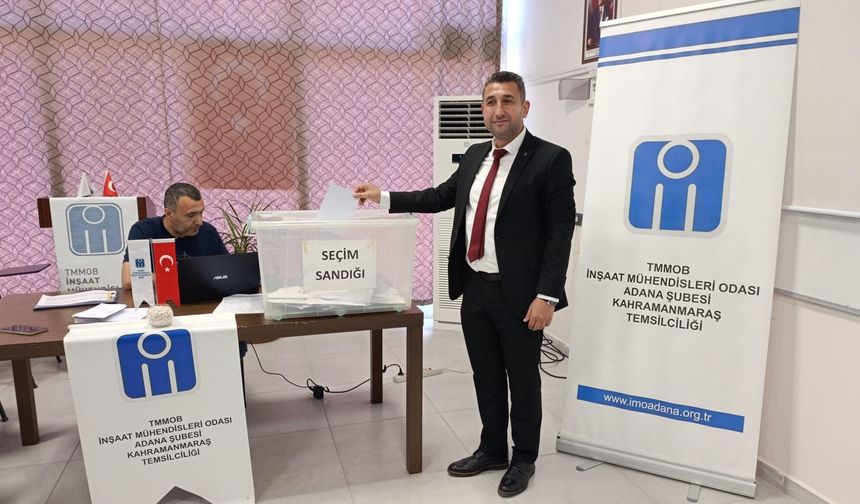 İnşaat mühendisleri odası Kahramanmaraş temsilciliği’nde seçim heyecanı