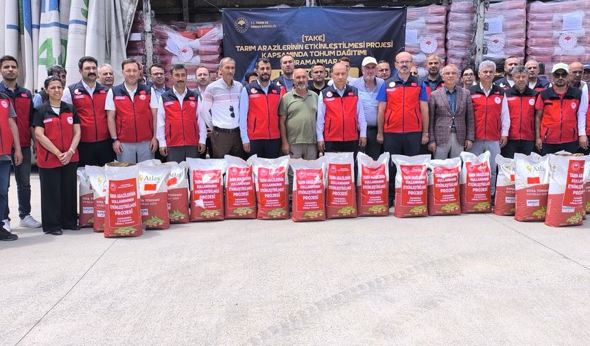 Kahramanmaraş’ta Üreticiye Tohum Desteği: Atıl Araziler Üretime Kazandırılıyor
