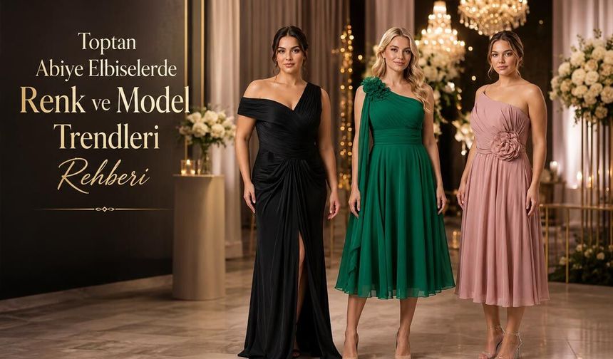 Toptan Abiye Elbiselerde Renk ve Model Trendleri Rehberi