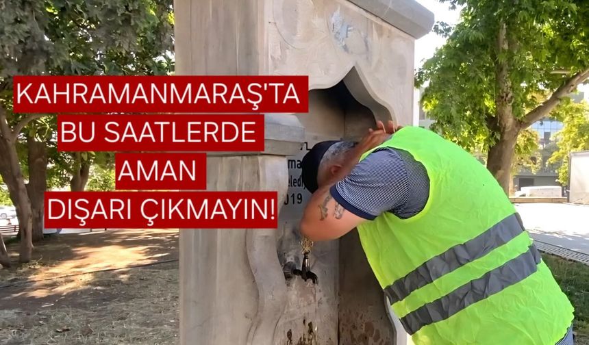 Kahramanmaraş'ta Kavurucu Sıcaklar Etkisini Artırdı: Vatandaşlar Gölgelik Alanlara Akın Etti