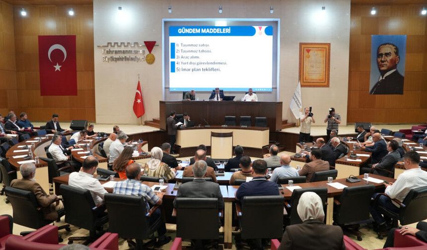 Kahramanmaraş Büyükşehir Meclisi Temmuz Ayı Toplantısını Gerçekleştirdi