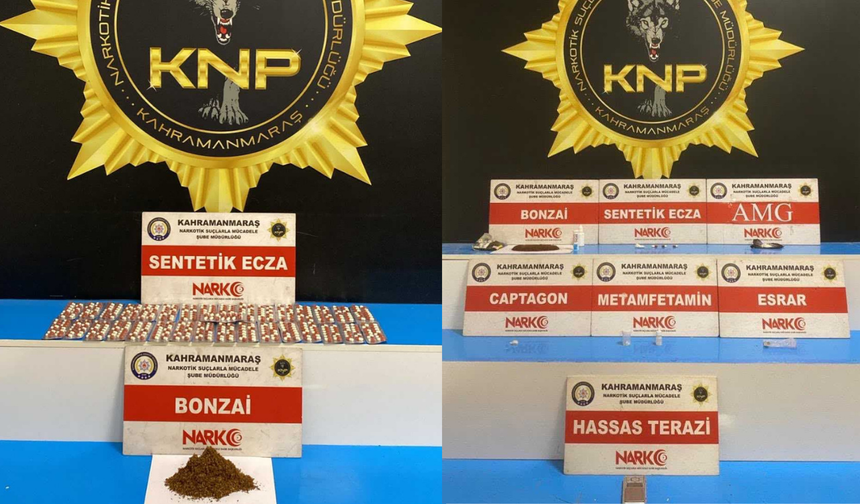 Kahramanmaraş Narkotik Ekiplerinden Zehir Tacirlerine Peş Peşe Darbe!