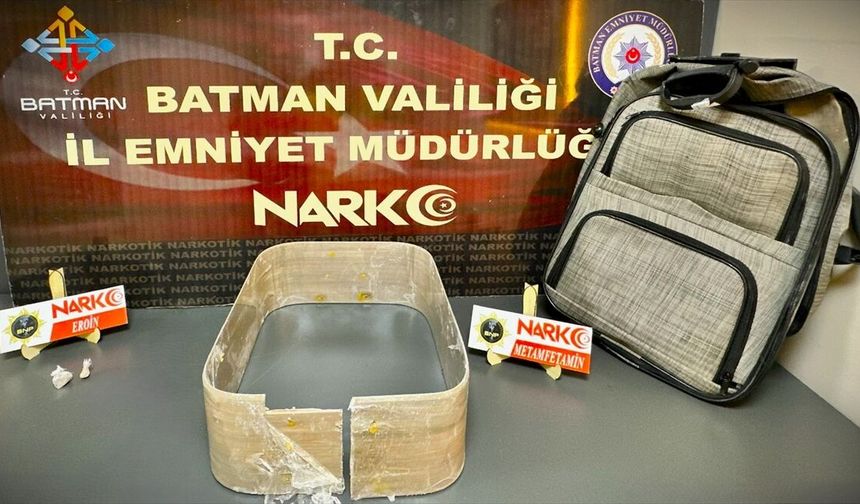 Batman'da valizinde uyuşturucu bulunan yabancı uyruklu zanlı tutuklandı
