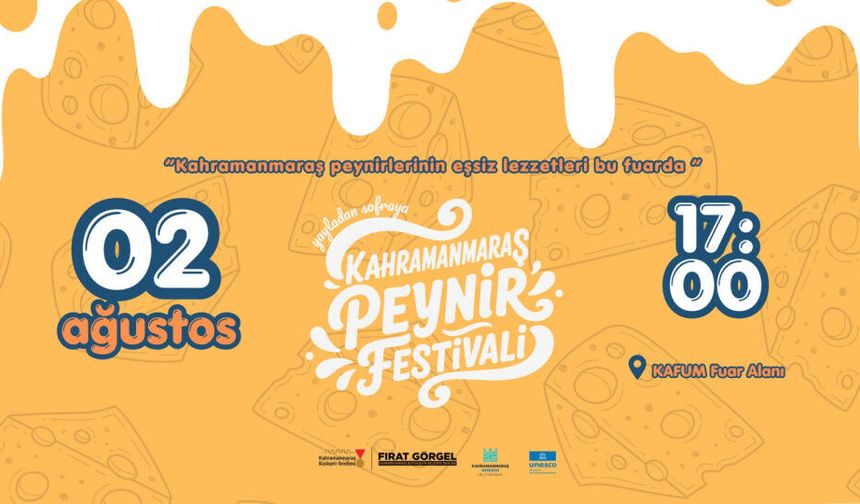 Kahramanmaraş Peynir Festivali İçin Geri Sayım Başladı: KAFUM'da Lezzet Dolu Buluşma