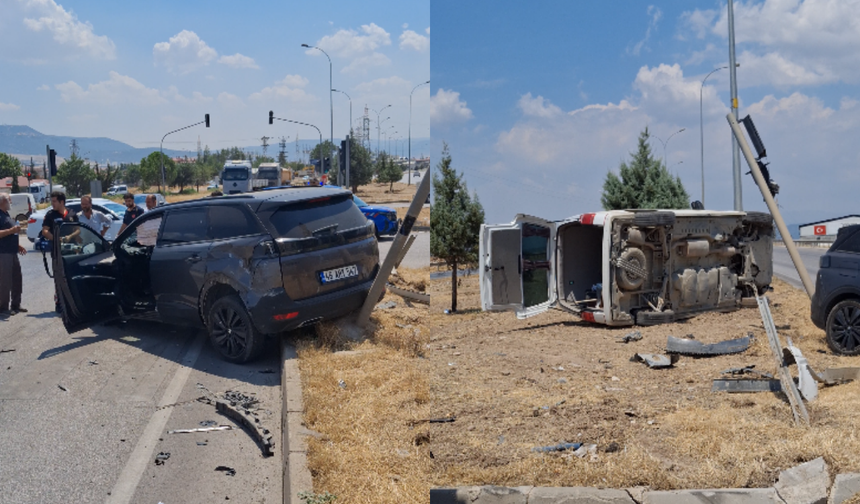 Narlı Kavşağı’nda Kaza: 2 Yaralı