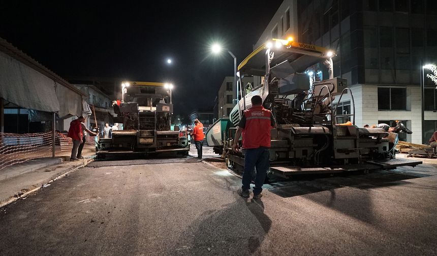Büyükşehir’den  3 İlçe 20 Noktada Yeni Haftada Asfalt Mesaisi