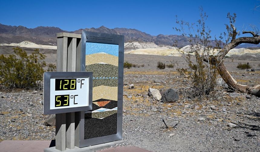 CALIFORNIA - ABD'deki Ölüm Vadisi'nde sıcaklık 53 dereceyi buldu