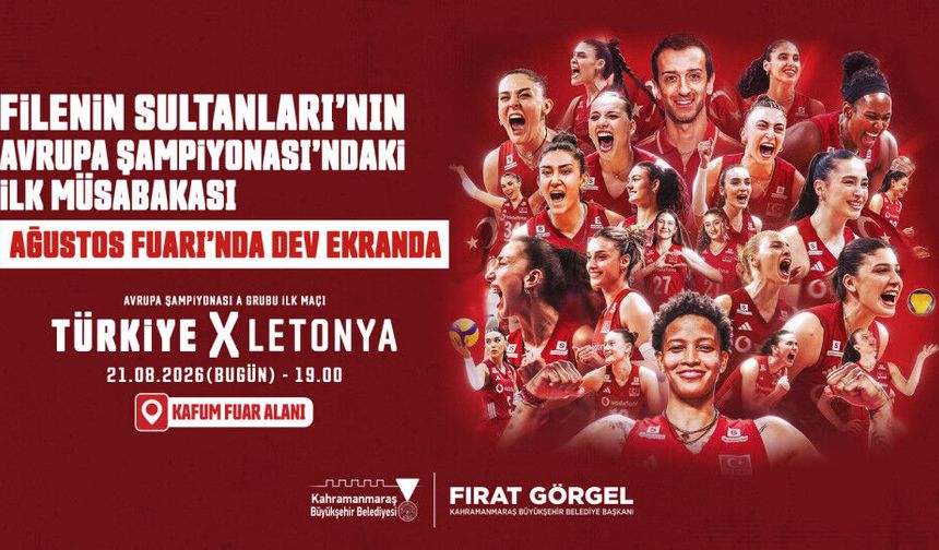 Kahramanmaraş’ta Voleybol Heyecanı KAFUM’da Yaşandı: Filenin Sultanları’na Büyük Destek!