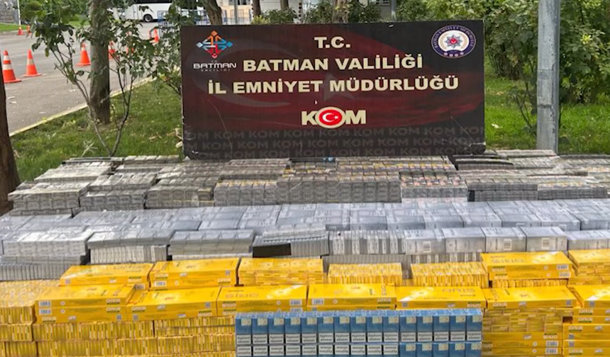 Batman'da Kaçakçılık Operasyonu: 18 bin 910 Paket Sigara Ele Geçirildi!