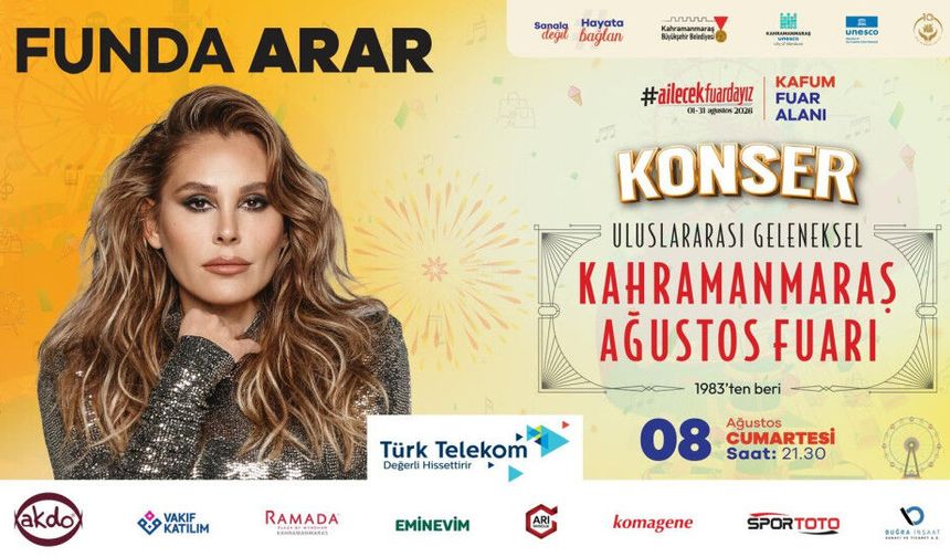 Ünlü Sanatçı Funda Arar Kahramanmaraşlı Hayranlarıyla Buluşuyor!