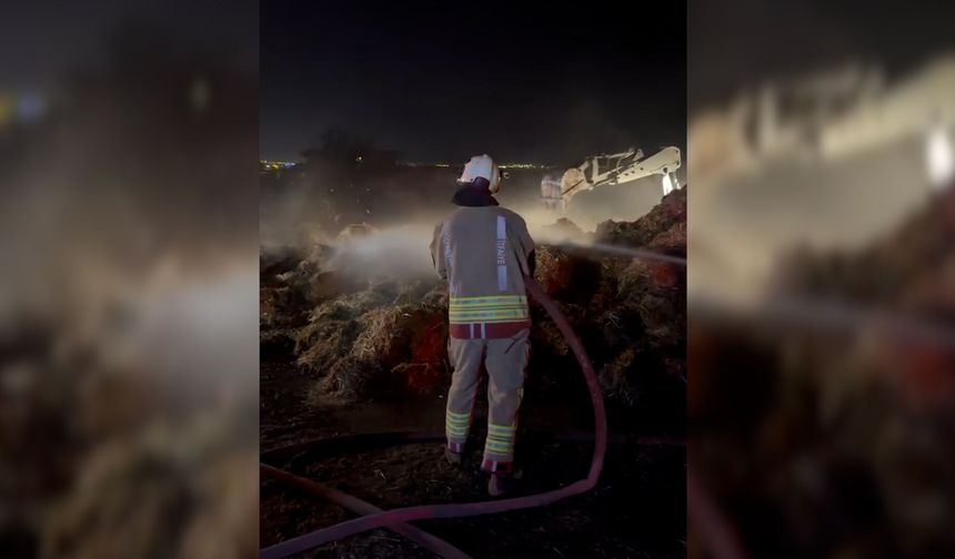 Avşar Mahallesi’nde samanlık yangını çıktı