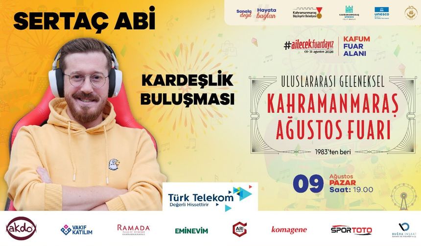 Ağustos Fuarı’nda Hafta Sonu Eğlencesi: Sertaç Abi ve “Bu Konserde Mikrofon Sende” KAFUM’da!