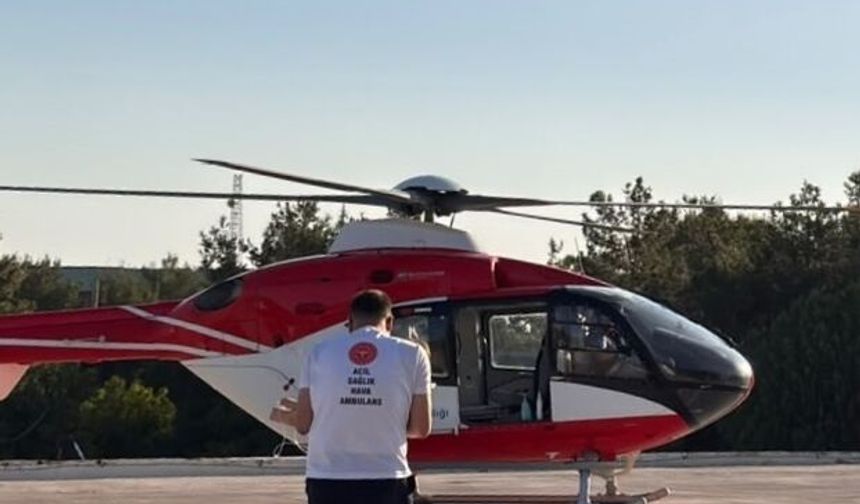 Şırnak'ta ambulans helikopter zehirlenen 2 yaşındaki çocuk için havalandı