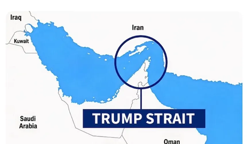 Trump'tan Harita Skandalı! Hürmüz Boğazı’nın Adını Değiştirdi: "Trump Boğazı"