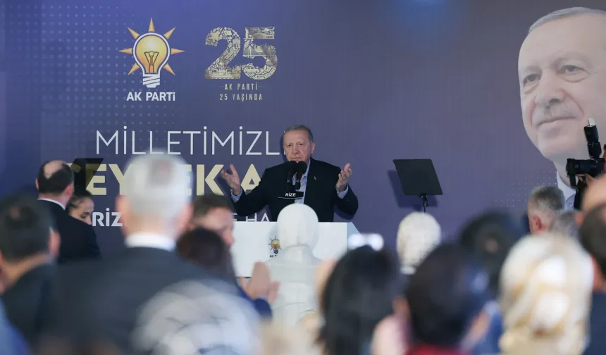 Cumhurbaşkanı Erdoğan'dan Rize'de "Türkiye Yüzyılı" ve "Terörsüz Türkiye" Vurgusu