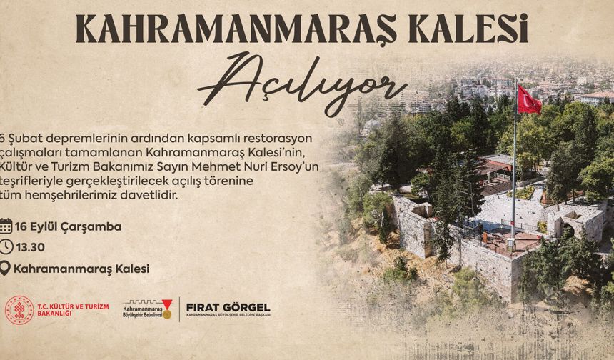 Kahramanmaraş Kalesi Yeniden Kapılarını Açıyor: Tüm Vatandaşlar Davetli!