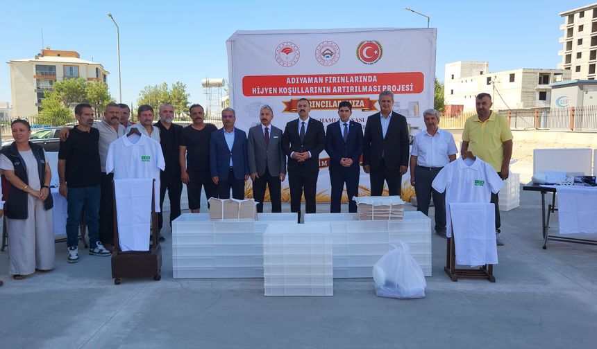 Adıyaman'da 123 fırıncıya hijyen ve ekipman desteği