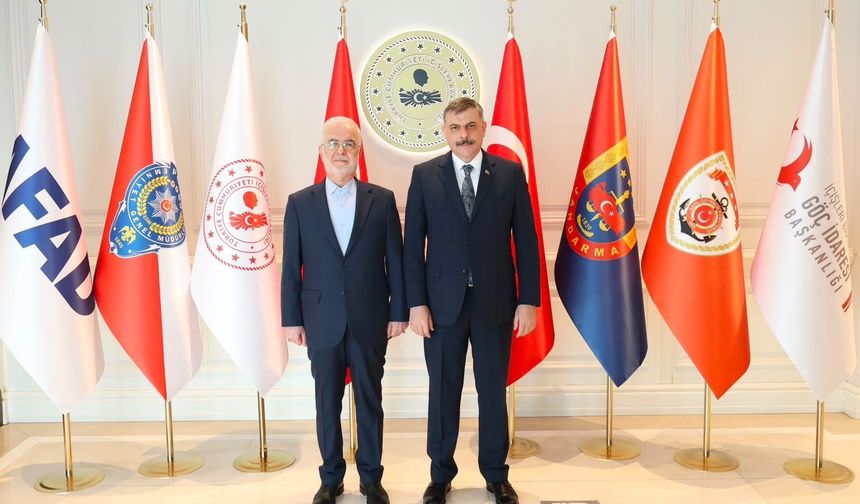 İçişleri Bakanı Mustafa Çiftçi, İranlı Mevkidaşı İskender Mumini ile Ankara'da Görüştü