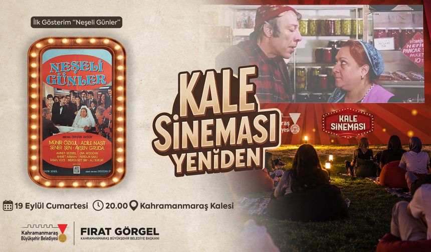 “Kale Sineması" Geri Döndü: Neşeli Günler, Açık Havada İzleyiciyle Buluşuyor!