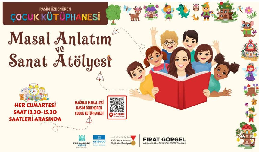 Kahramanmaraş'ta Miniklere Müjde: Masal ve Sanat Atölyesi Başlıyor!