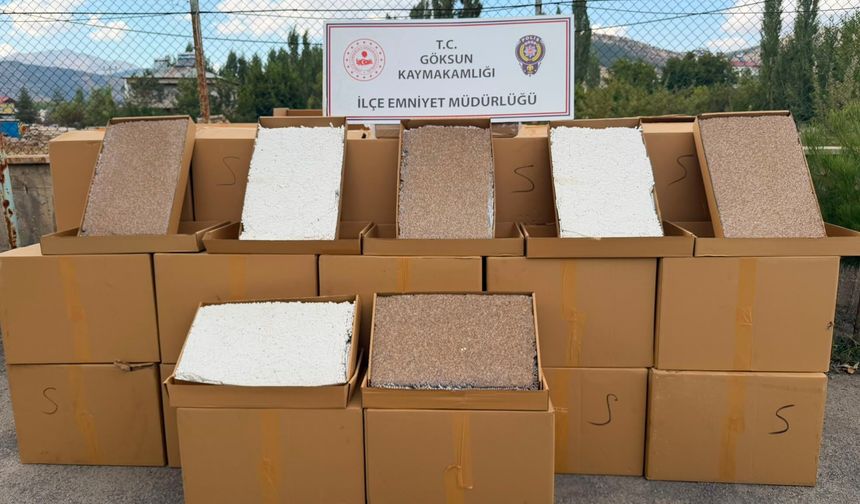 Kahramanmaraş’ta Kaçakçılık Operasyonları: 2 Milyon 62 Bin 500 Dal Makaron Ele Geçirildi