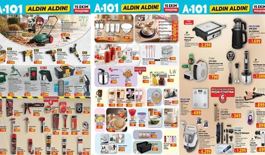 A101 15 EKİM PERŞEMBE ALDIN ALDIN KATALOĞU: LAV, Paşabahçe ve Güral Porselen Ürünlerinde Dev İndirim!
