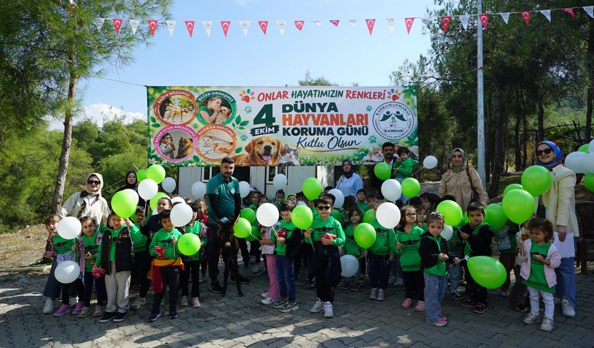 Miniklerden Kapıçam Sahipsiz Hayvan Bakımevi'ne Anlamlı Ziyaret