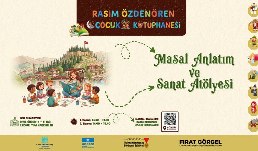 Rasim Özdenören Çocuk Kütüphanesi Atölyeleri Başladı! Her Cumartesi Dev Etkinlik