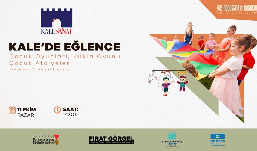 Kahramanmaraş Kalesi’nde Unutulmaz Hafta Sonu: Kukla Gösterisi, Sanat Atölyeleri ve Geleneksel Oyunlar Geliyor!