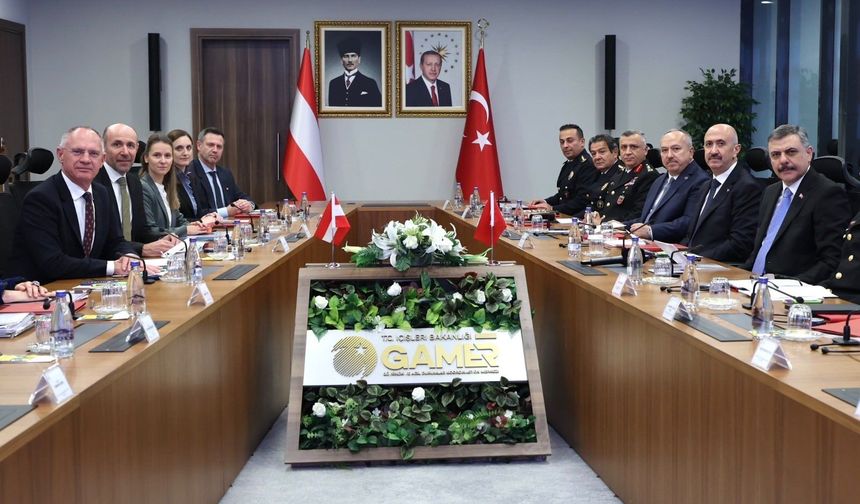 Türkiye ve Avusturya Arasında Güvenlik Zirvesi: Yeni Nesil Suç Örgütleriyle Ortak Mücadele